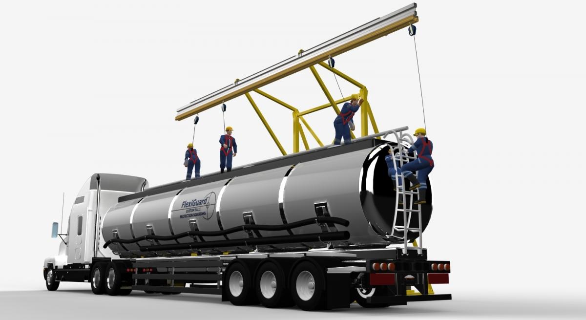 Transportation Industry Fall Protection for Tanker Trucks